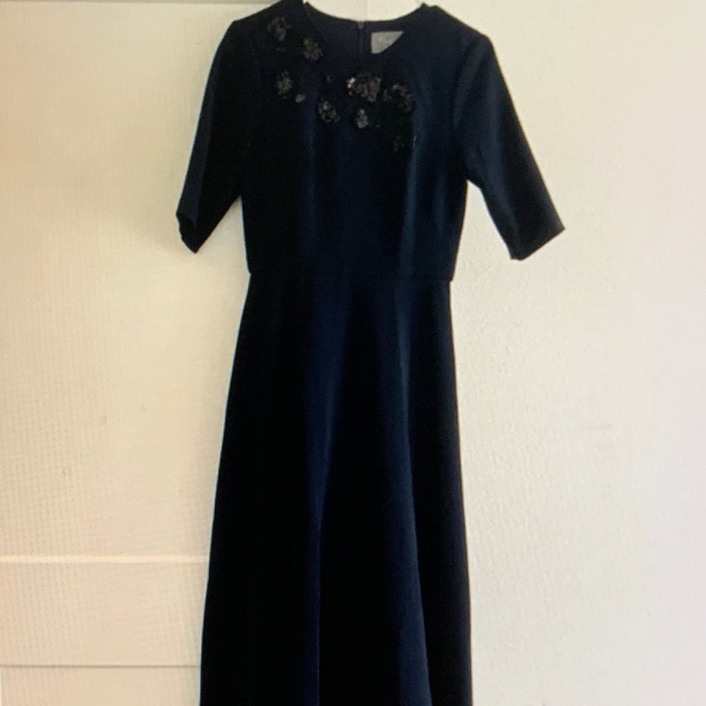 Orange Creek Black Midi Dress